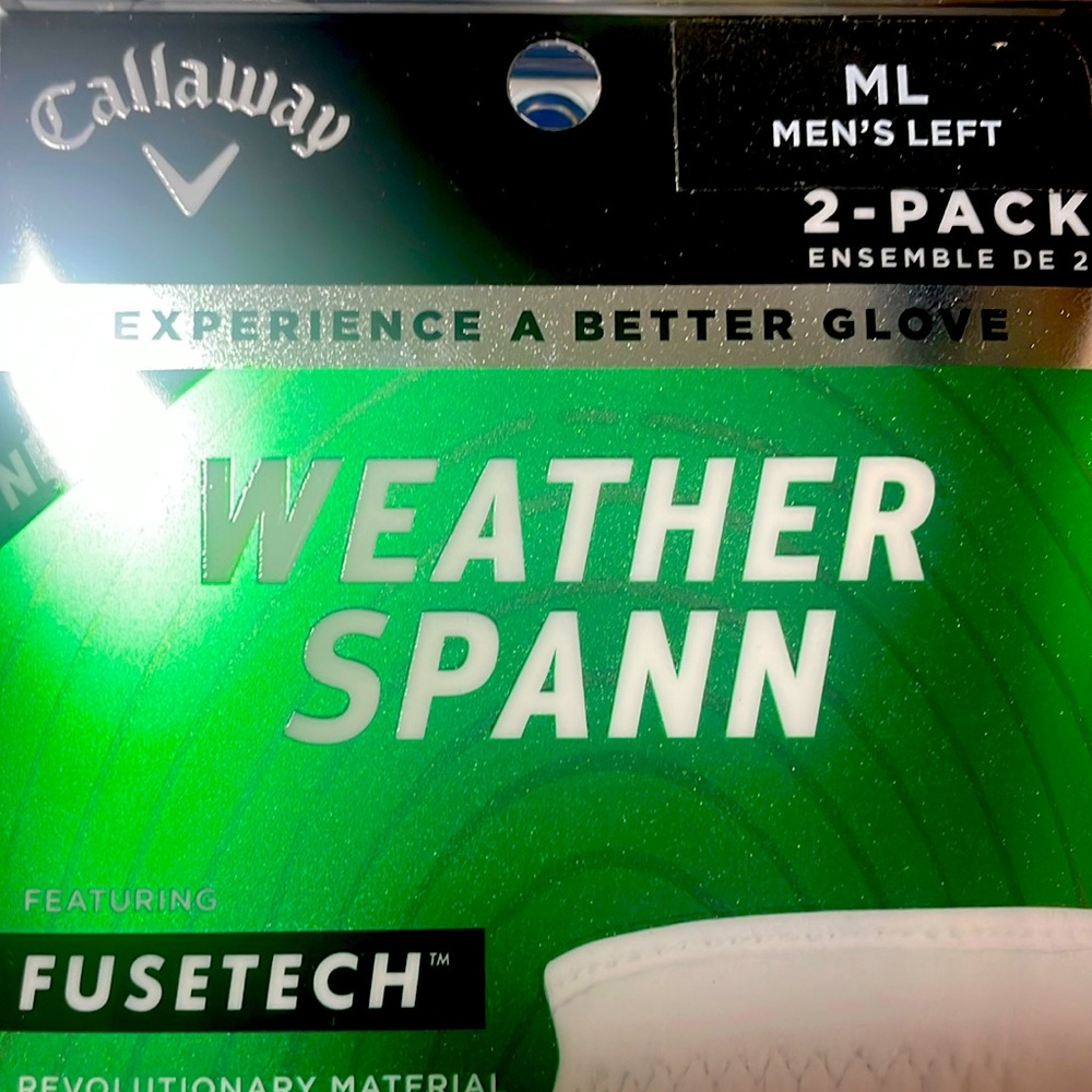Call away Weather Spann, fuse tech gloves size ML